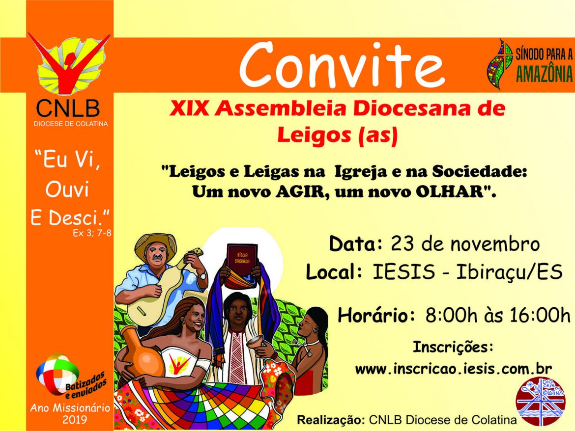 Inscrições abertas para a 19ª Assembleia Diocesana de Leigos e Leigas