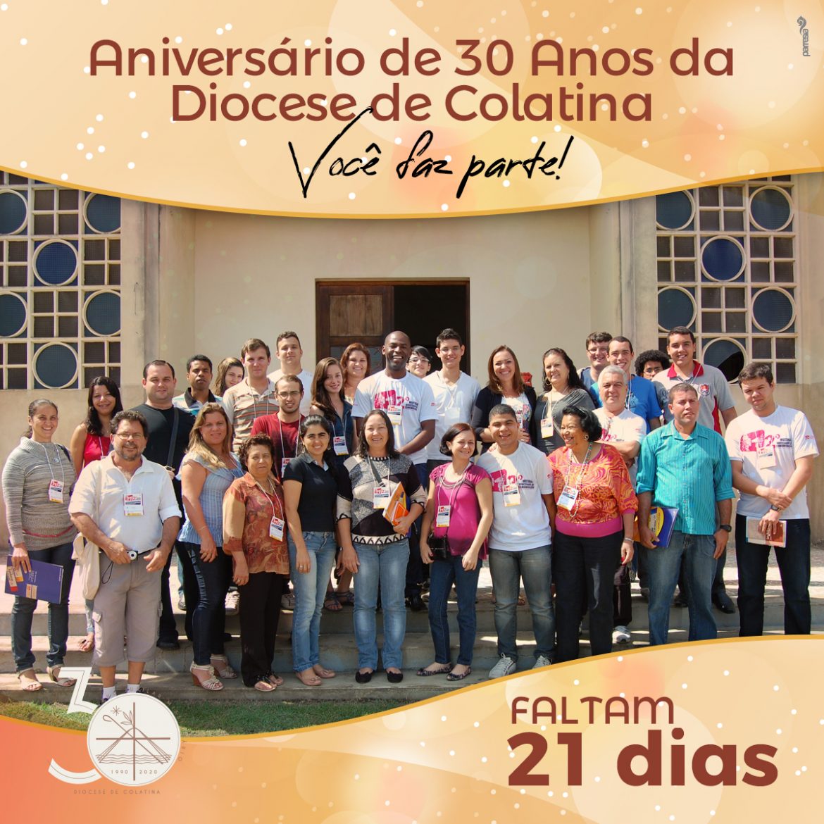 Faltam 21 dias para o 30º Aniversário da Diocese de Colatina