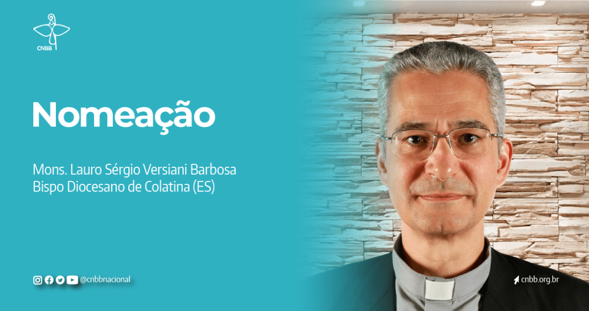 Papa Francisco nomeia nosso novo bispo: cônego Lauro Sérgio Versiani Barbosa