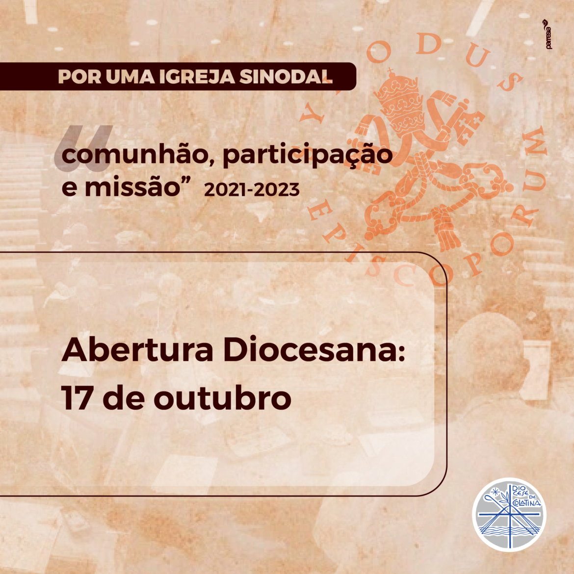 Abertura Diocesana do Sínodo será neste domingo
