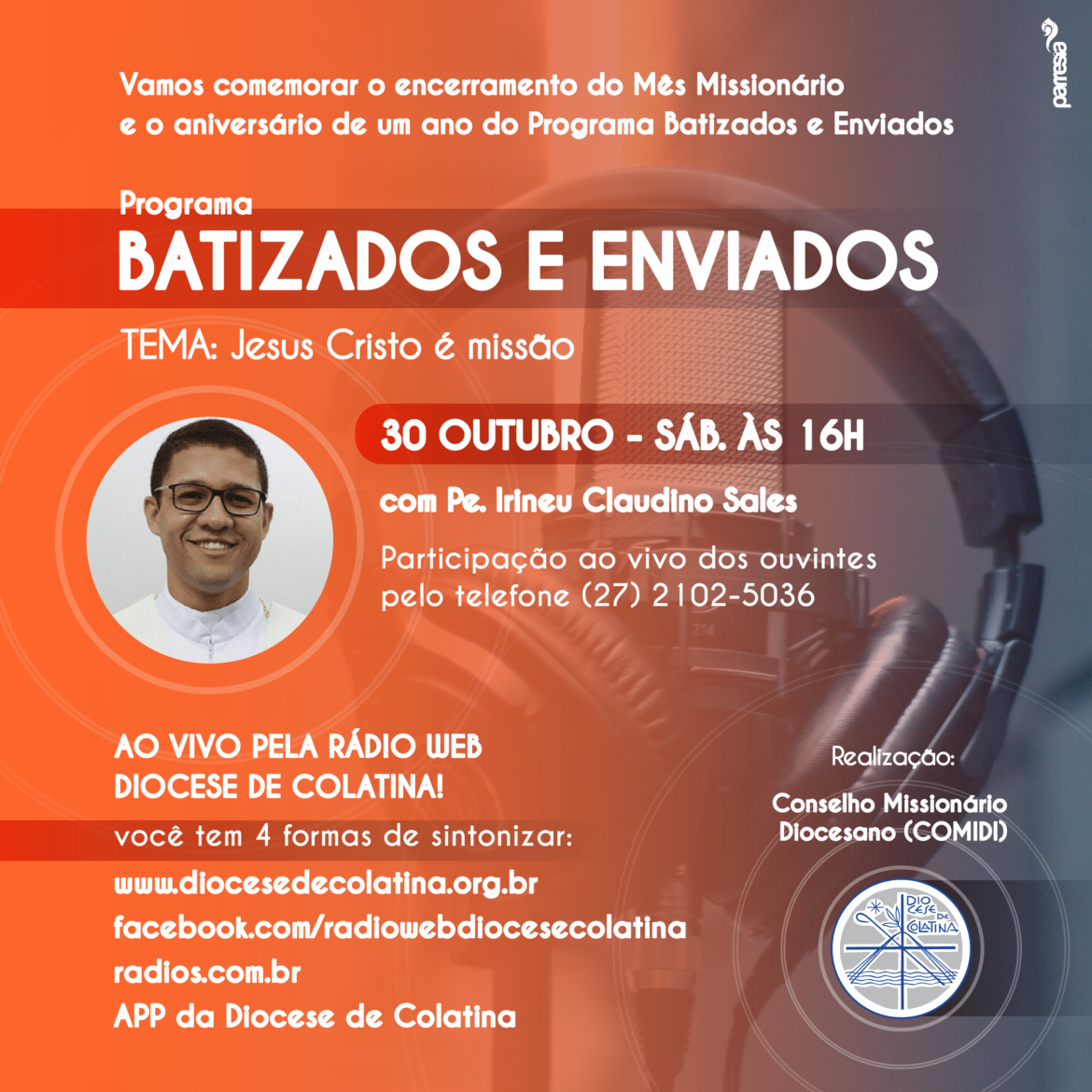 Programa Batizados e Enviados ao vivo!