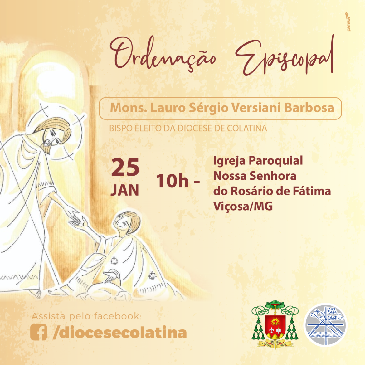 Acompanhe a Ordenação Episcopal de Monsenhor Lauro Sérgio