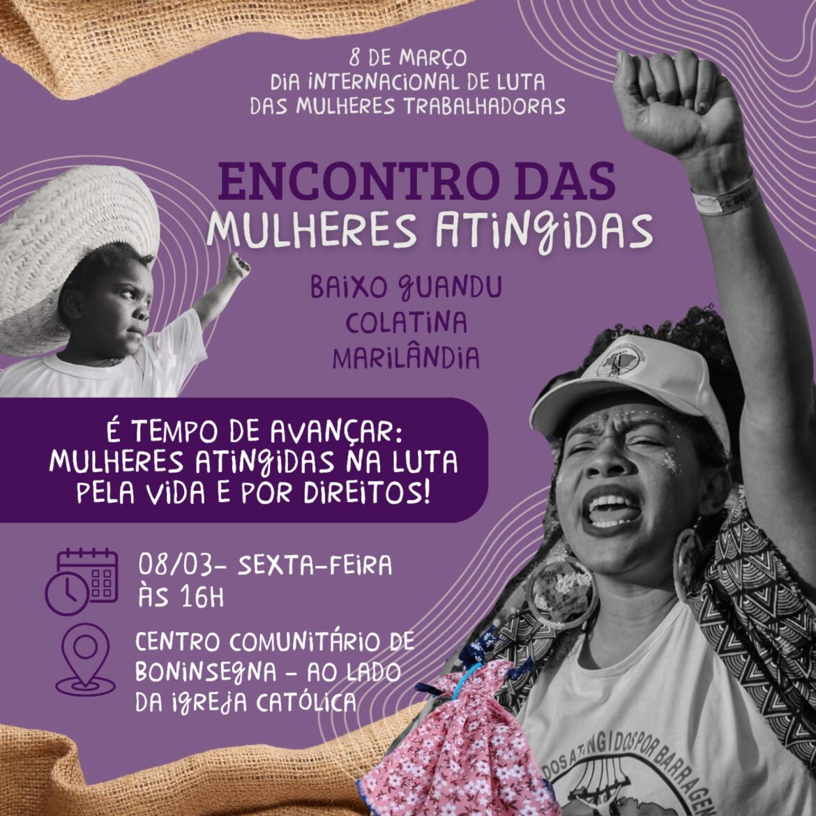 MOVIMENTO DOS ATINGIDOS POR BARRAGENS (MAB) REALIZA ENCONTRO COM MULHERES NESTA SEXTA