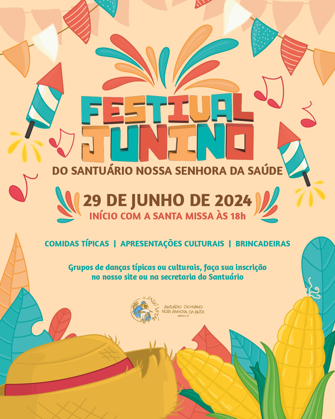 FESTIVAL JUNINO_Prancheta 1 PREPARE O TRAJE, VEM AÍ O ARRAIÁ DA SAÚDE!