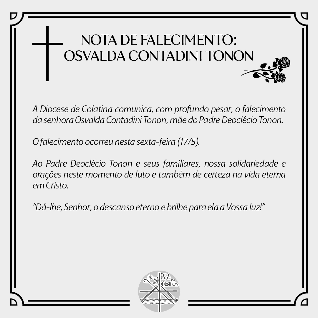 NOTA PESAR_Prancheta 1 NOTA DE FALECIMENTO: OSVALDA CONTADINI TONON