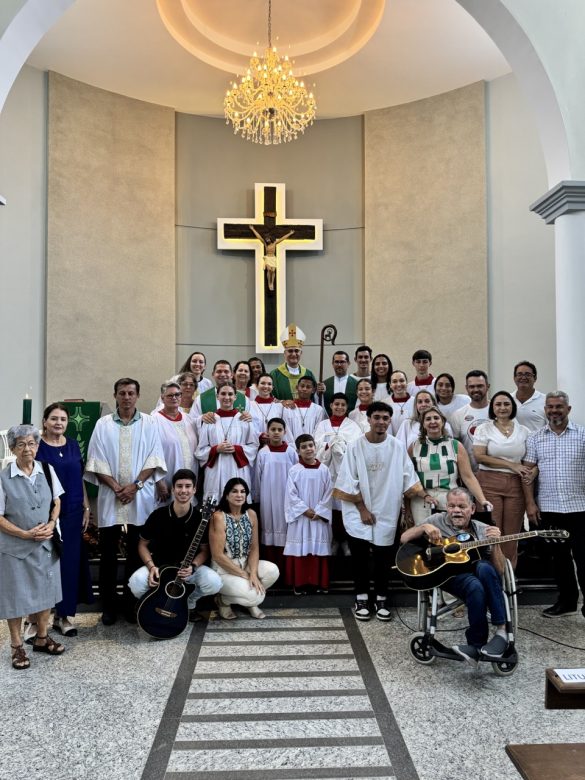 Dom Lauro celebra a Festa Paroquial do Coração Eucarístico de Jesus em Guaraná