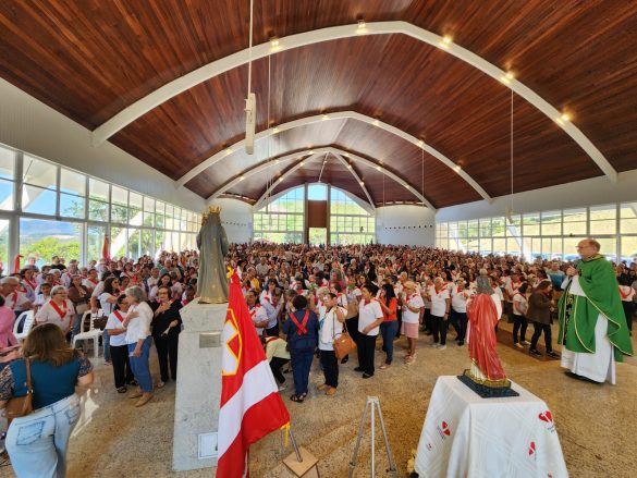 Romaria do Apostolado da Oração reúne aproximadamente mil membros em Ibiraçu