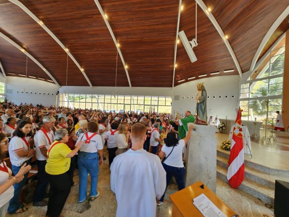 Romaria do Apostolado da Oração reúne aproximadamente mil membros em Ibiraçu