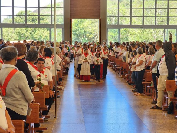 Romaria do Apostolado da Oração reúne aproximadamente mil membros em Ibiraçu