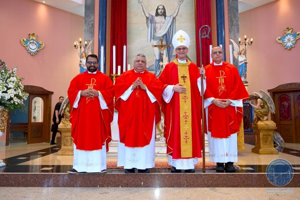 Dom Lauro celebra a Crisma de 190 jovens na Paróquia Imaculado Coração de Maria em São Silvano