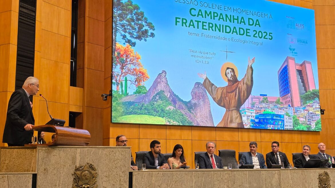 ASSEMBLEIA LEGISLATIVA DO ESPÍRITO SANTO REALIZA SESSÃO SOLENE EM HOMENAGEM À CAMPANHA DA FRATERNIDADE 2025