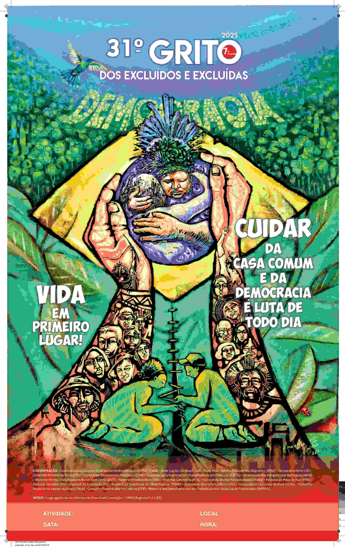 GRITO DOS EXCLUÍDOS ECOA EM COQUEIRAL E COLATINA COM FÉ, DENÚNCIA E CAMINHADA POR JUSTIÇA SOCIAL