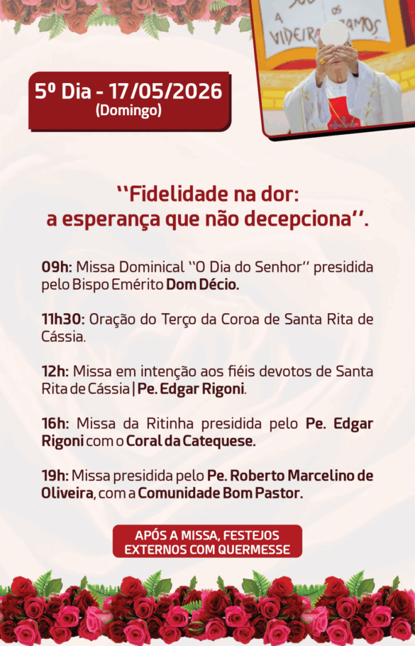 Paróquia Santa Rita celebra novena dos 20 anos em Linhares