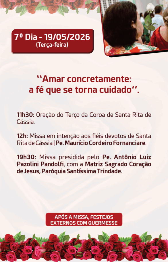 Paróquia Santa Rita celebra novena dos 20 anos em Linhares