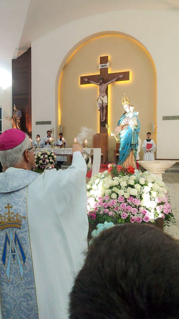 Festa de Nossa Senhora Auxiliadora reúne fiéis em Marilândia